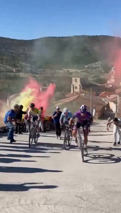 Alejandro Valverde at the gravel nationals