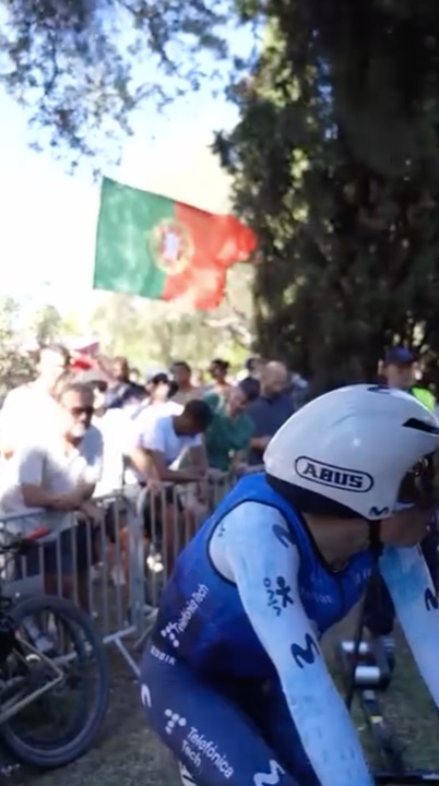 Movistar Team at the Lisbon time trial