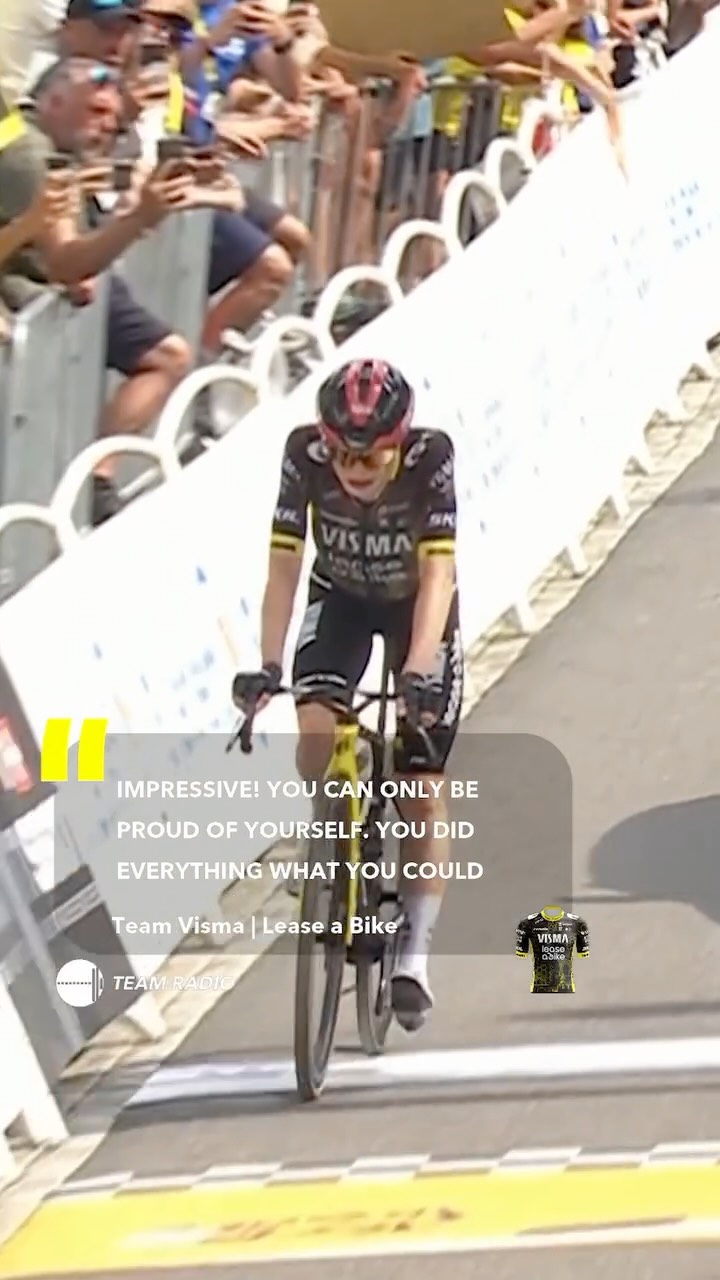 Visma team race radio on the Tourmalet