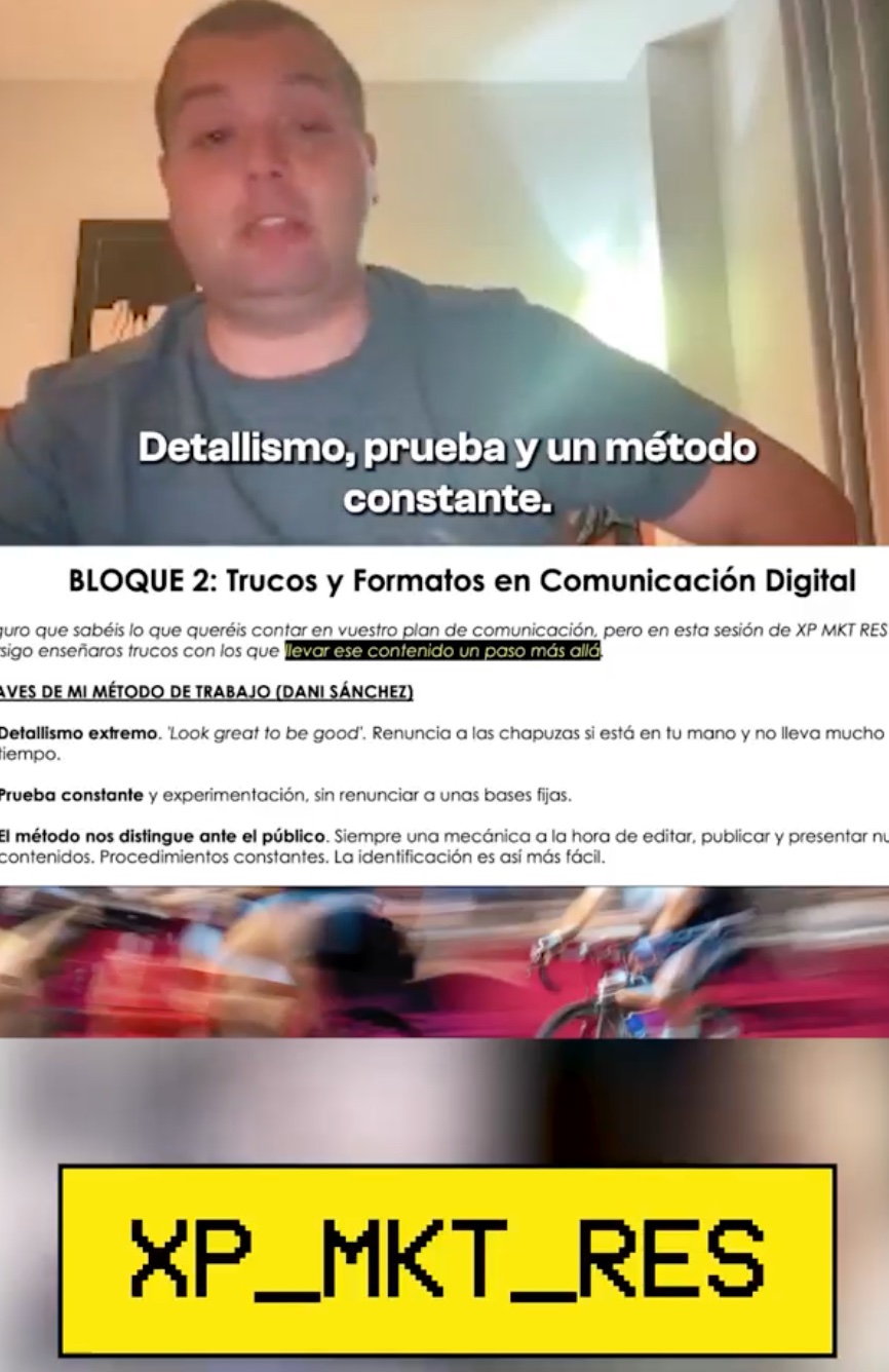 Docencia en castellano - Mkt, Com y Patrocinio en Deportes de Resistencia